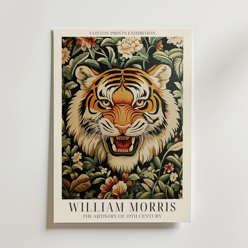 Tiger Bloom William Morris Poster