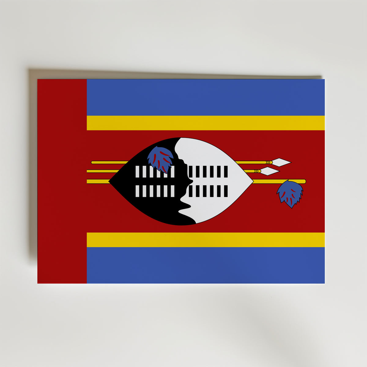 Eswatini National Flag Poster – modern konst och stilren konsttryck för hemmet hos Bozetto