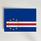 Cape Verde National Flag Poster – modern konst och stilren konsttryck för hemmet hos Bozetto