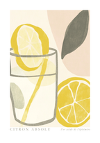 Citron Absolu Drink – affisch med snyggt motiv, köp enkelt hos Bozetto i flera storlekar