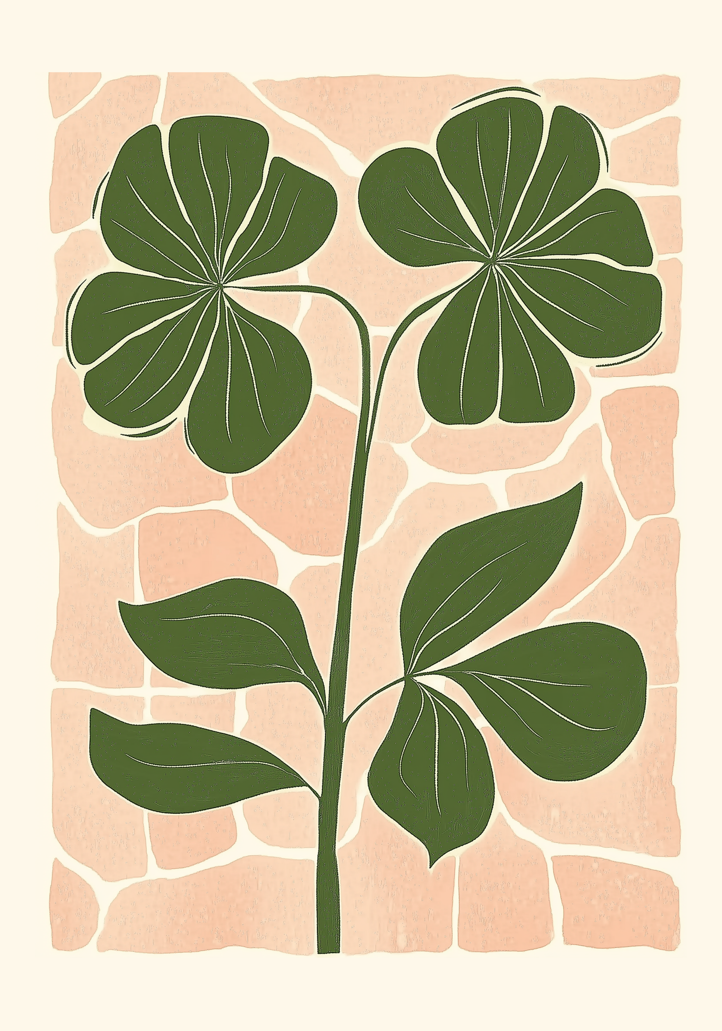 Botanical minimalist nature Poster