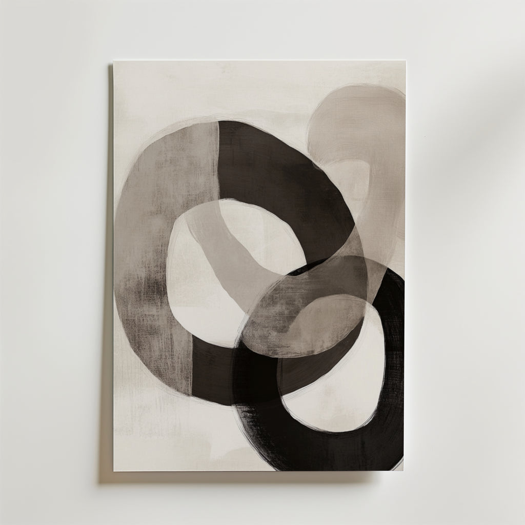 Interlocking Circles – stilfullt konsttryck från Bozetto, tryckt på matt finpapper