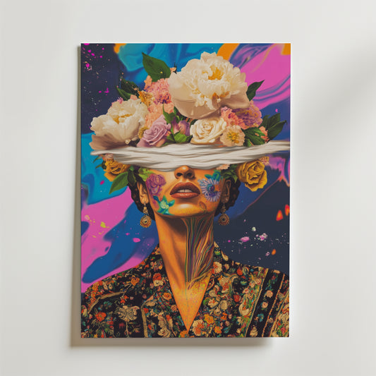 Floral Kahlo Mindscape Poster