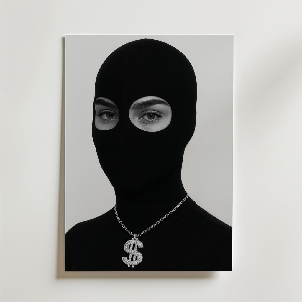 Silent Currency – stilfullt konsttryck från Bozetto, tryckt på matt finpapper i hög tryckkvalitet