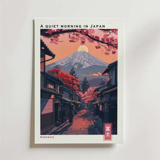 A Quiet Morning in Japan Poster