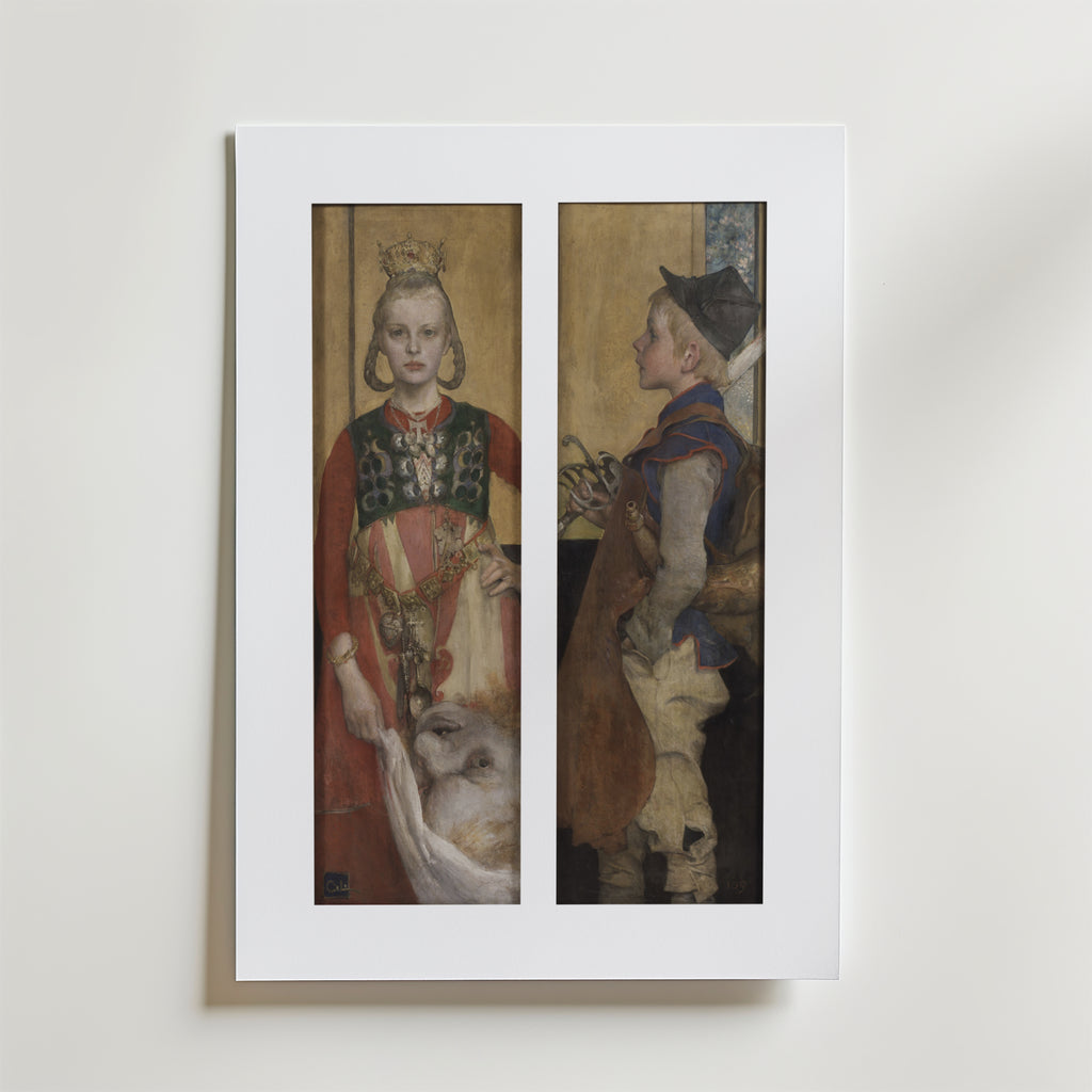 Carl Larsson A Swedish Fairy – stilfullt konsttryck från Bozetto, tryckt på matt finpapper