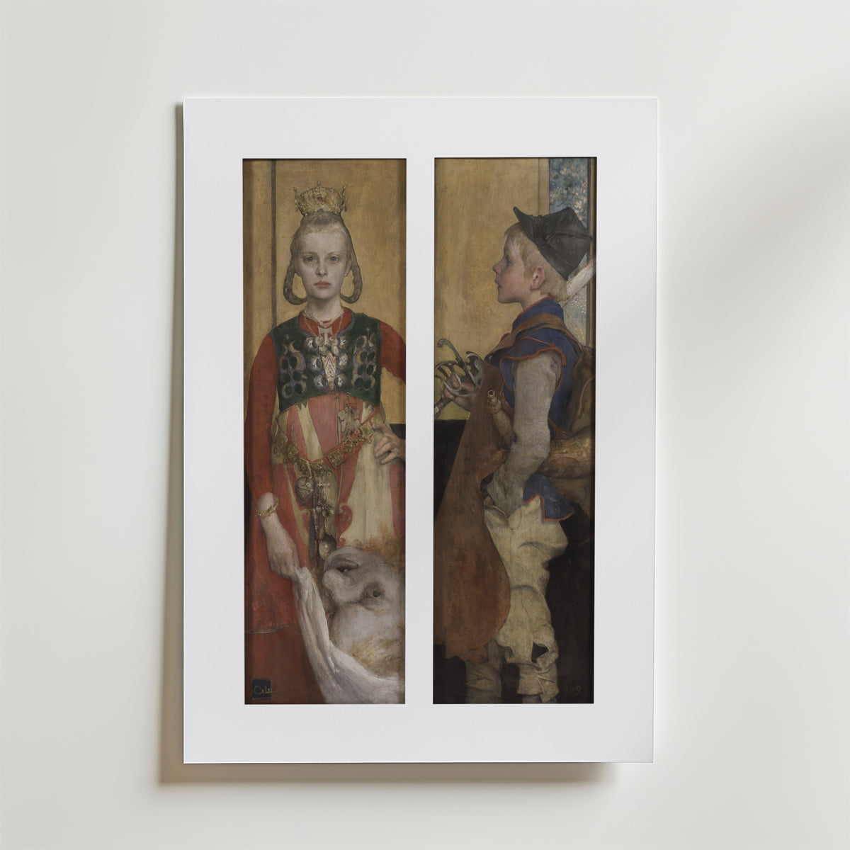 Carl Larsson A Swedish Fairy – stilfullt konsttryck från Bozetto, tryckt på matt finpapper
