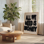 Blurred Money Statement Poster – i rum 2