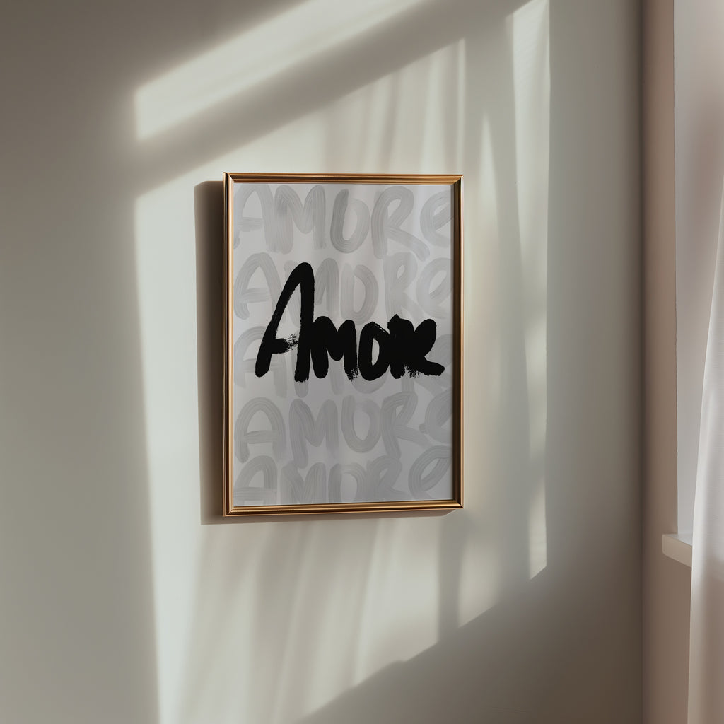 Amore Brushstroke Poster – i rum 2