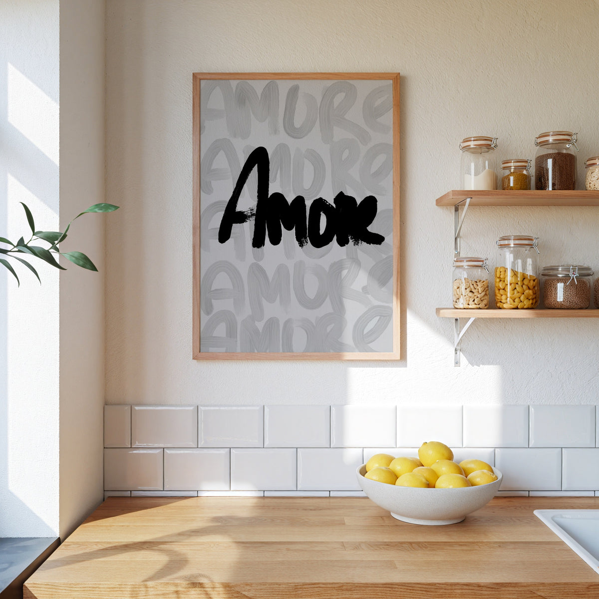 Amore Brushstroke Poster – i rum 4