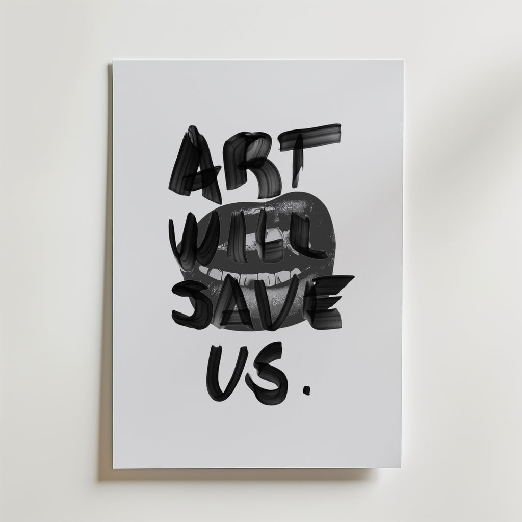 Painted Art Manifesto Poster – canvas utan passepartout