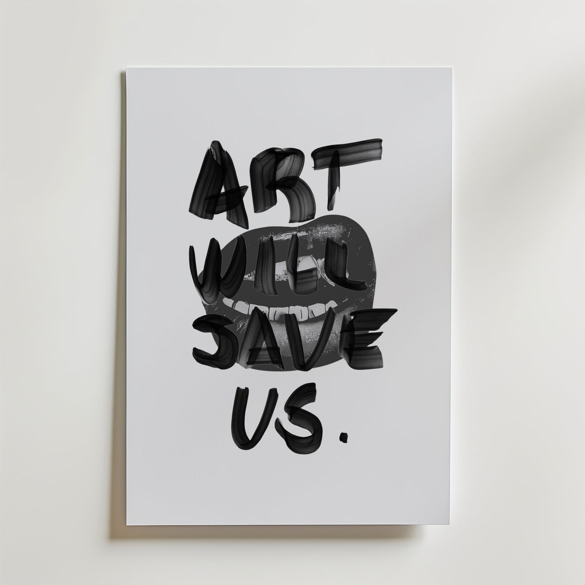 Painted Art Manifesto Poster – canvas utan passepartout