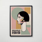 Bauhaus Bob Poster – svart ram