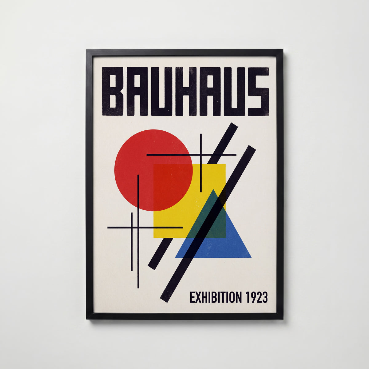 Bauhaus Exhibition 1923 Poster – svart ram