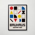 Bauhaus Weimar Poster – svart ram