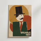 Bauhaus Top Hat Poster – canvas utan passepartout