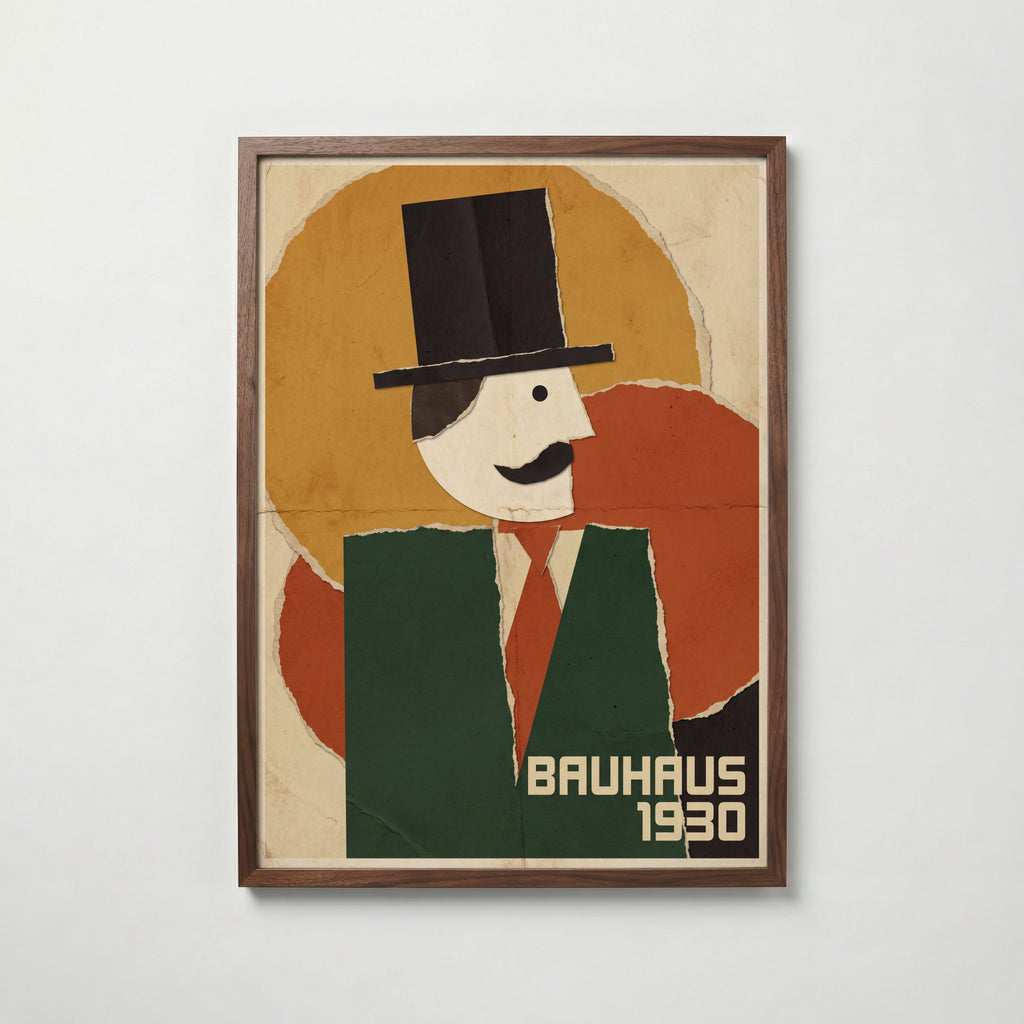 Bauhaus Top Hat Poster – valnötsram