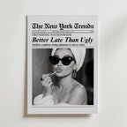 Front Page Glamour Poster – canvas utan passepartout