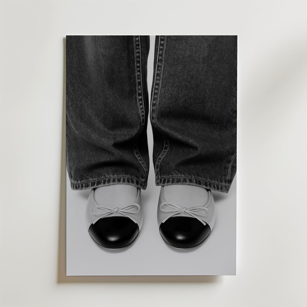 Cap Toe Ballerina Poster – canvas utan passepartout