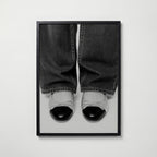 Cap Toe Ballerina Poster – svart ram