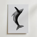 Breaching Whale Poster – canvas utan passepartout