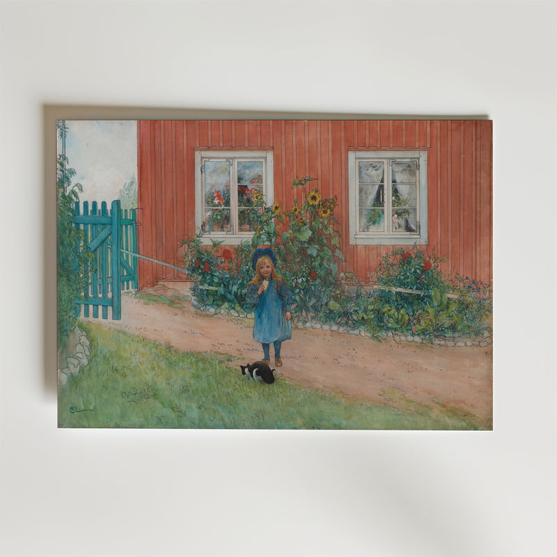 Carl Larsson Brita, en katt och en smörgås 1898 Poster