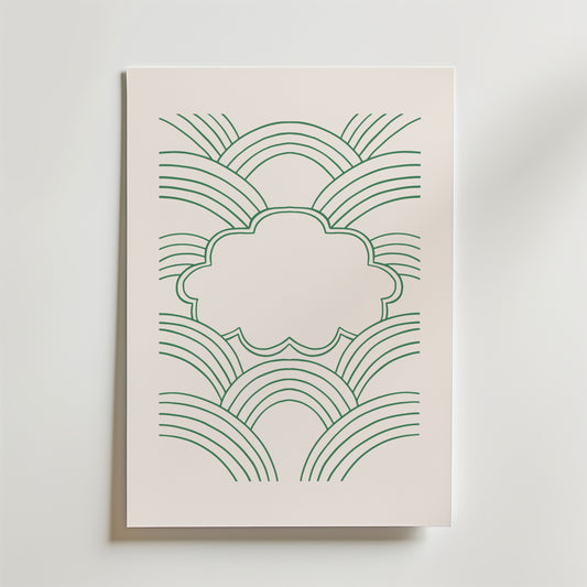 Green Cloud Harmony Poster