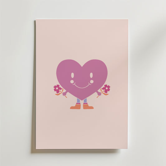 Happy Heart Character Poster