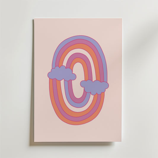 Pastel Rainbow Dream Poster
