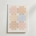 Pastel Flower Geometry – stilfullt konsttryck från Bozetto, tryckt på matt finpapper