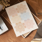 Pastel Flower Geometry – affisch med stilfullt motiv från Bozetto i hög kvalitet