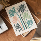 Pastel Palms poster visad rakt fram – Bozetto affisch i hög tryckkvalitet i hög tryckkvalitet