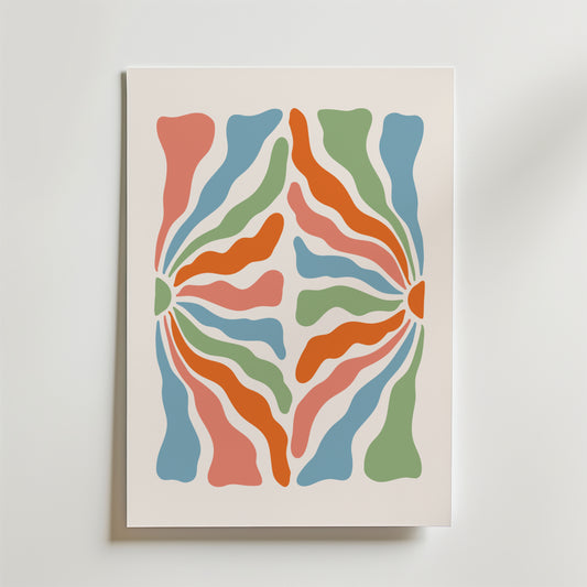 Organic Flow Shapes Poster