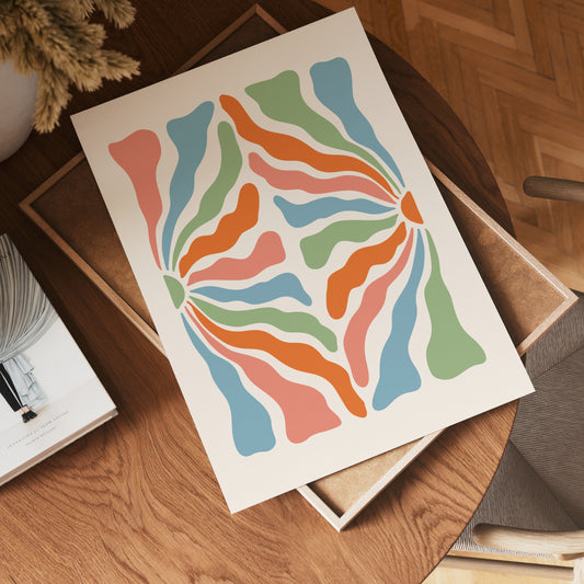 Organic Flow Shapes Poster