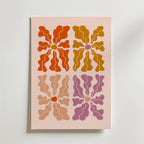 Petal Variations – stilfullt konsttryck från Bozetto, tryckt på matt finpapper i hög tryckkvalitet