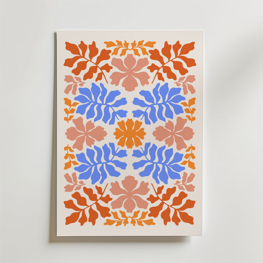 Rustic Floral Harmony Poster