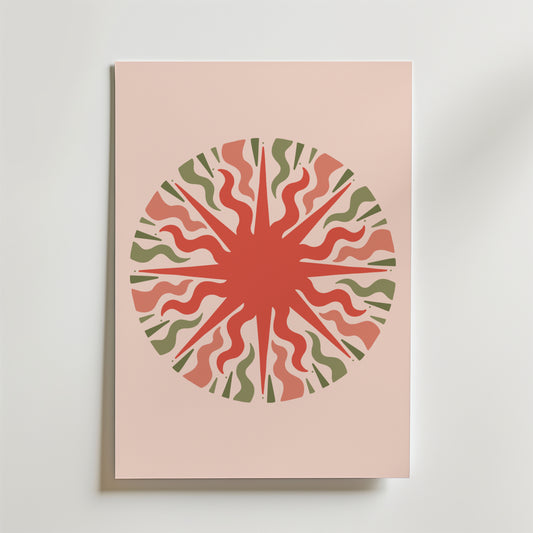 Organic Pulse Circle Poster