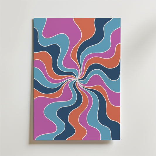 Wavy Vortex Poster