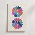 Yin Yang Flower Balance – stilfullt konsttryck från Bozetto, tryckt på matt finpapper