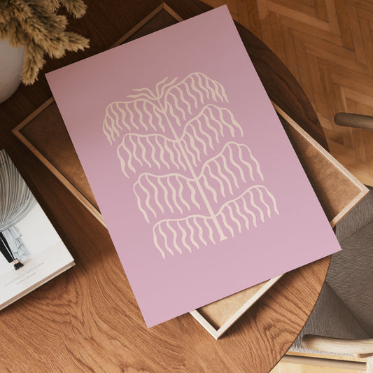 Lilac Botanical Form Poster