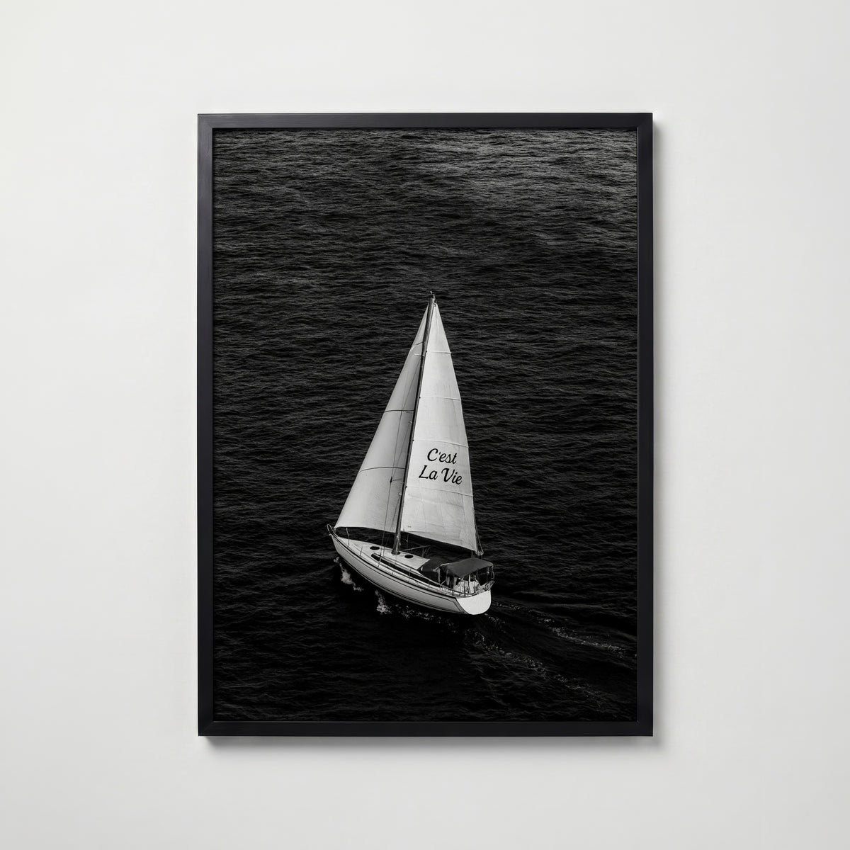 C'est La Vie Poster – svart ram