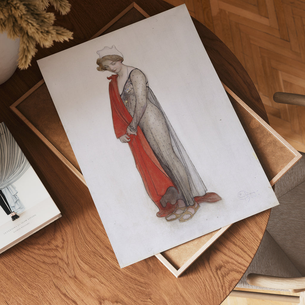 Carl Larsson Rouge et noir – affisch med stilfullt motiv från Bozetto i hög kvalitet