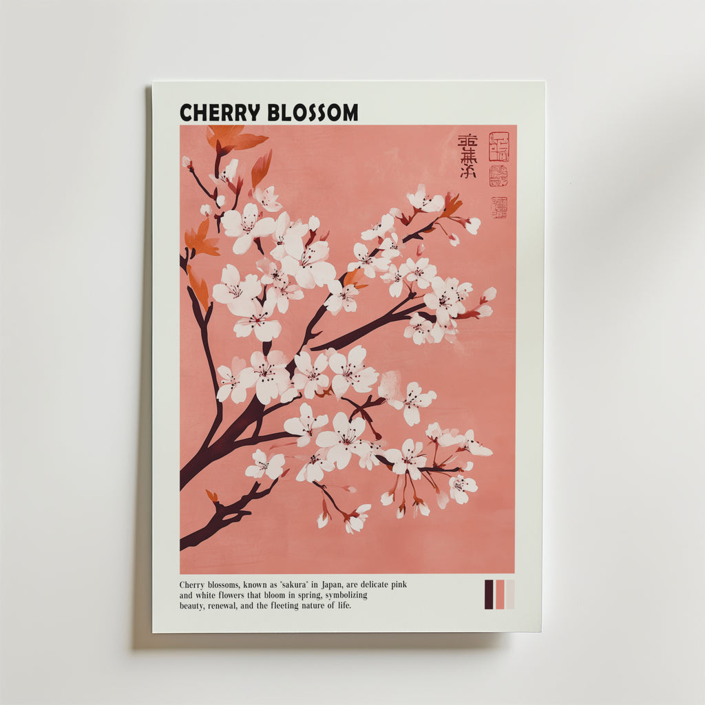 Whispers of Sakura – stilfullt konsttryck från Bozetto, tryckt på matt finpapper