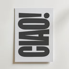 Ciao Bold Type Poster – canvas utan passepartout
