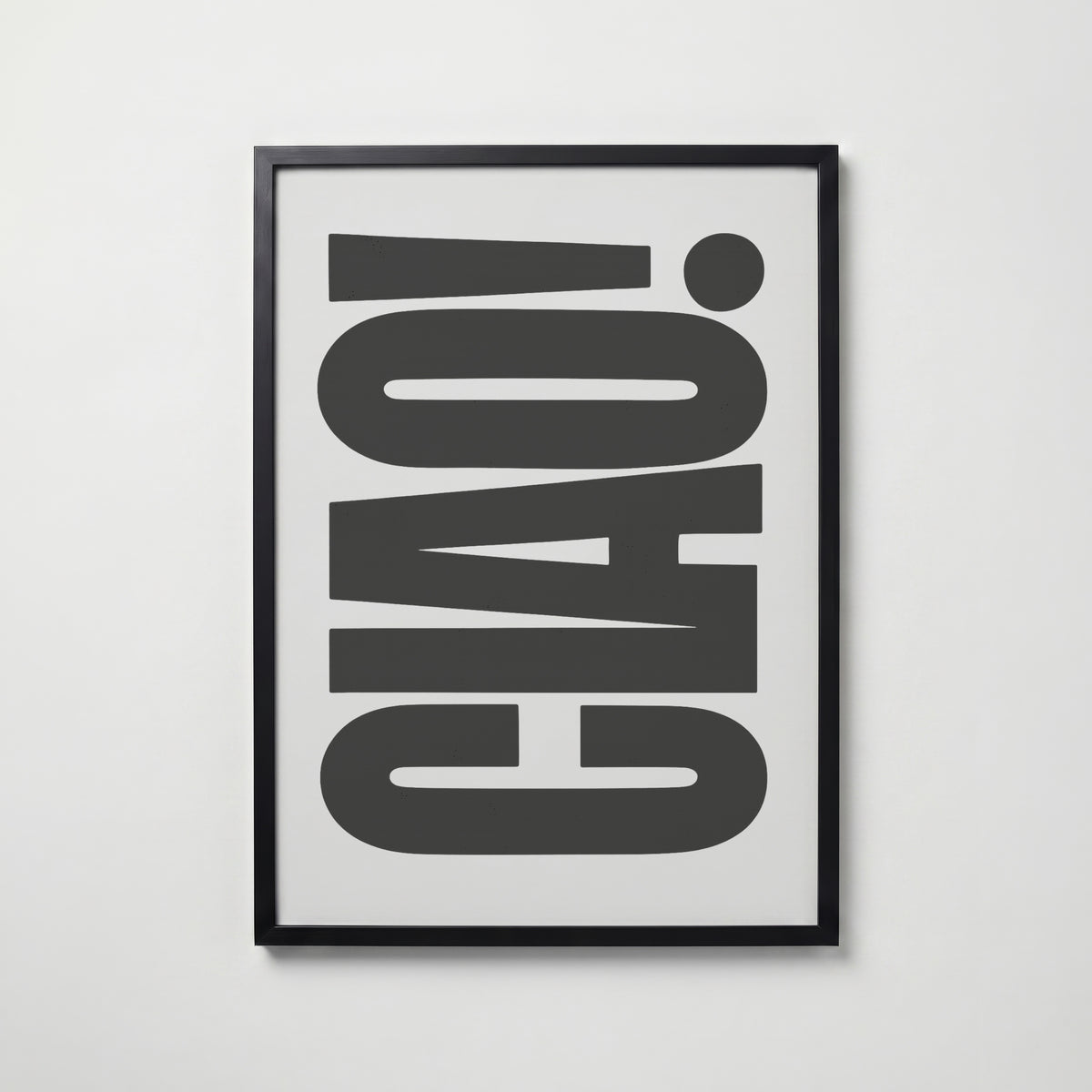 Ciao Bold Type Poster – svart ram