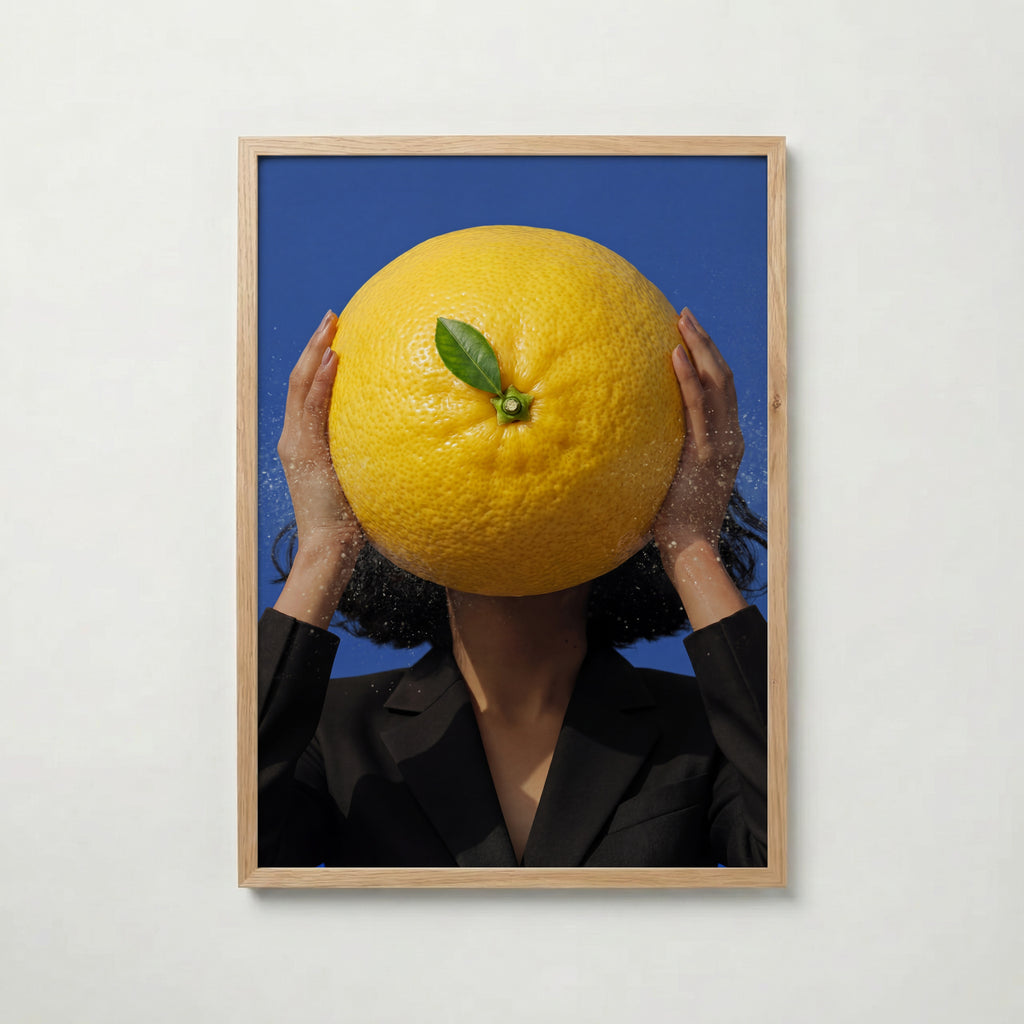 Citrus Surge Poster med ekram
