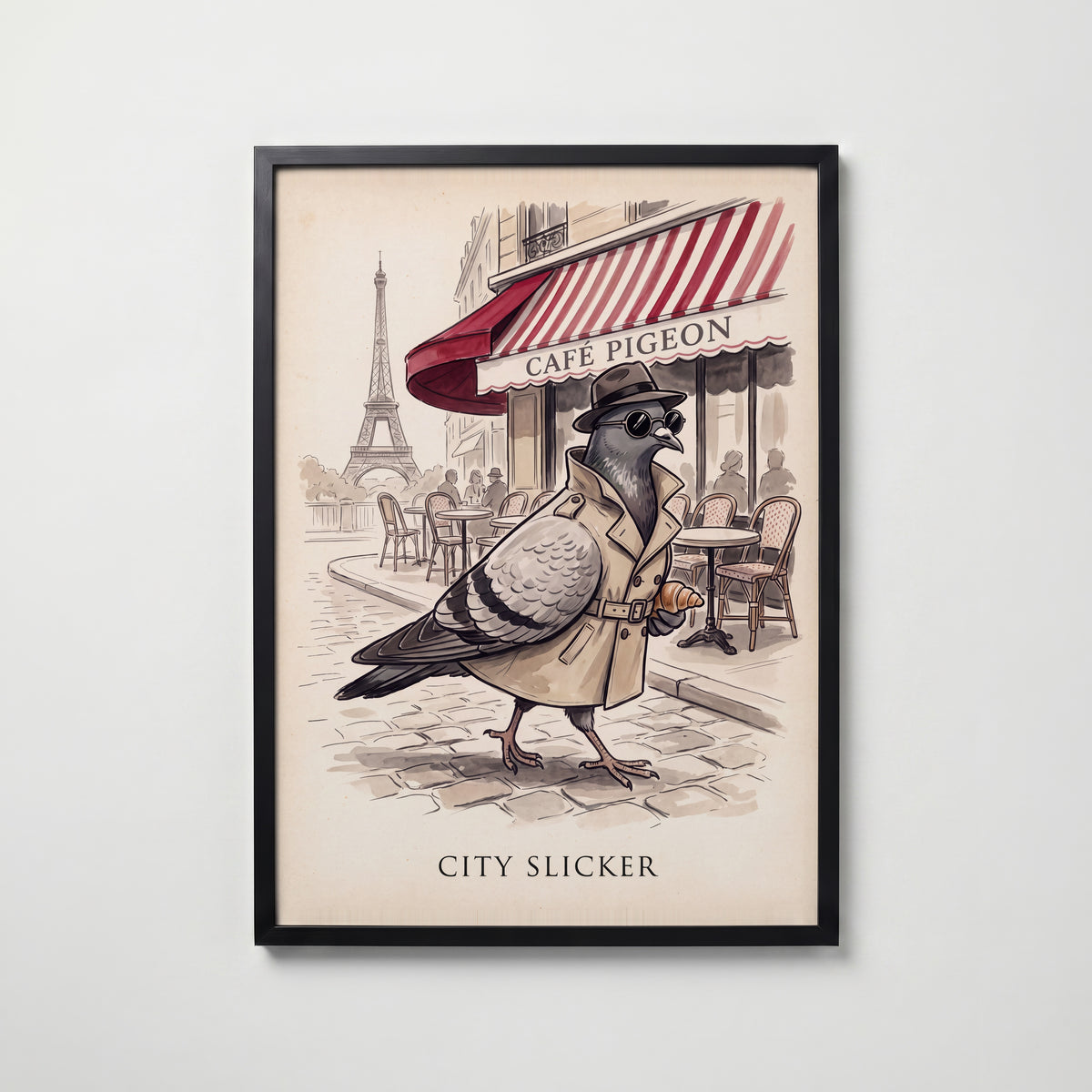 City Slicker Poster – svart ram