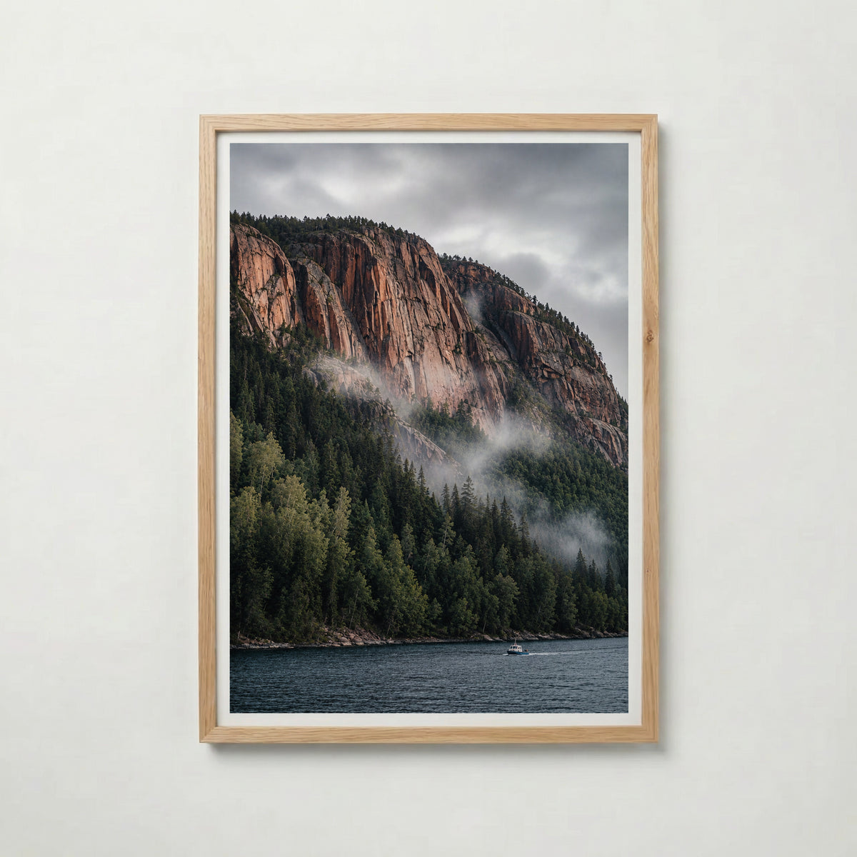 Cliffside Fjord II Poster
