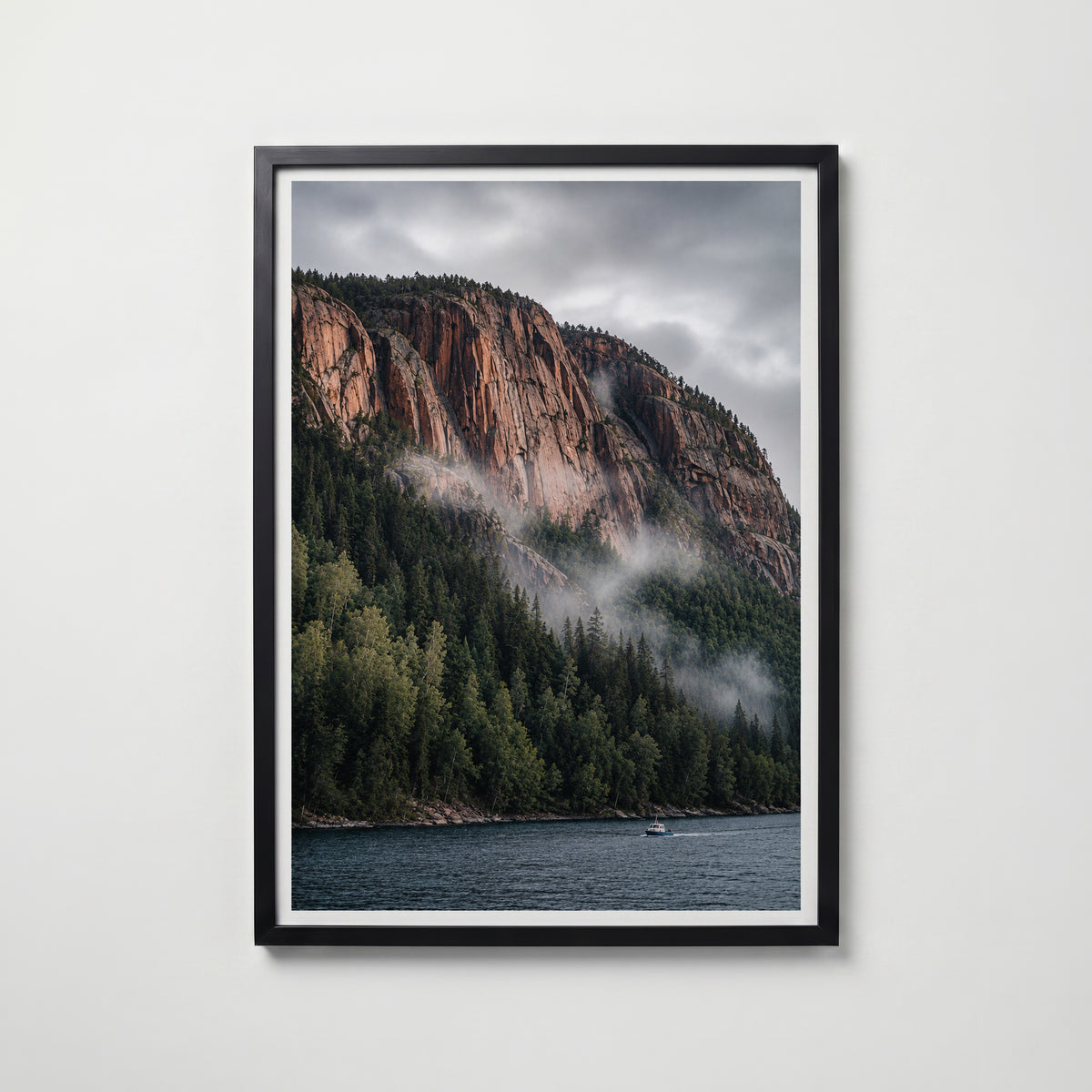 Cliffside Fjord II Poster