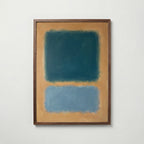 Colour Field in Teal Poster – valnötsram